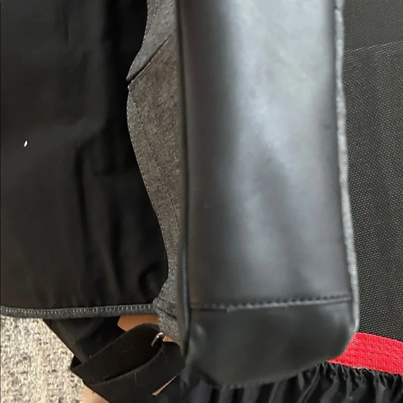 EUC Fossil Gray and Tan Messenger Bag holds laptop. - Picture 16 of 16